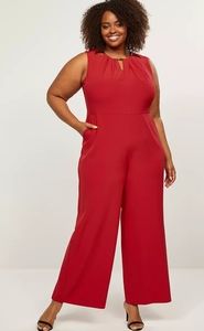 Lane Bryant Red Jumpsuit 26